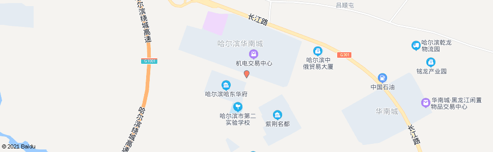 哈尔滨晶城二路(长江路口)_公交站地图_哈尔滨公交_妙搜公交查询2024