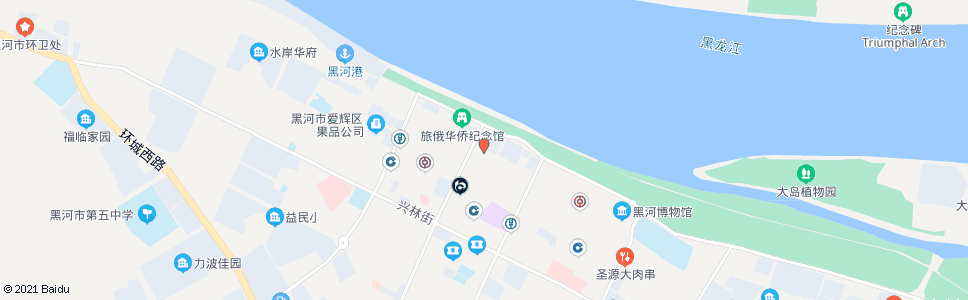 黑河海参养生楼_公交站地图_黑河公交_妙搜公交查询2024