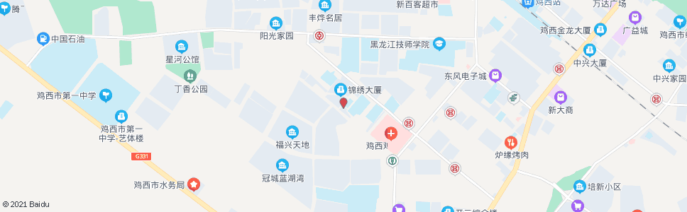 鸡西亚泰洗浴中心_公交站地图_鸡西公交_妙搜公交查询2024