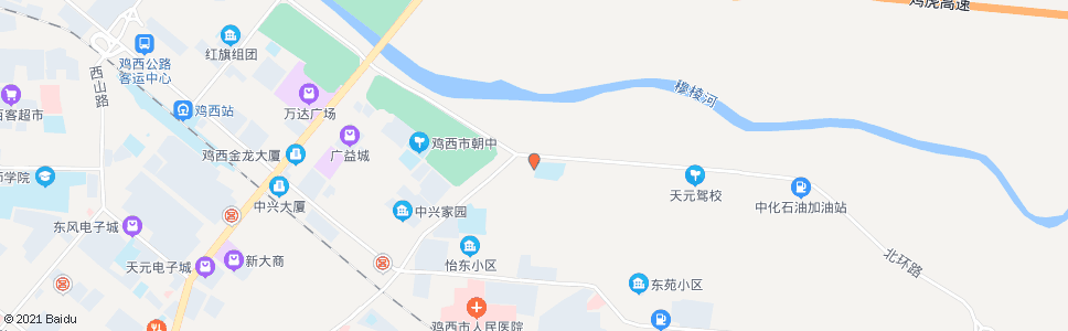鸡西十八中_公交站地图_鸡西公交_妙搜公交查询2024