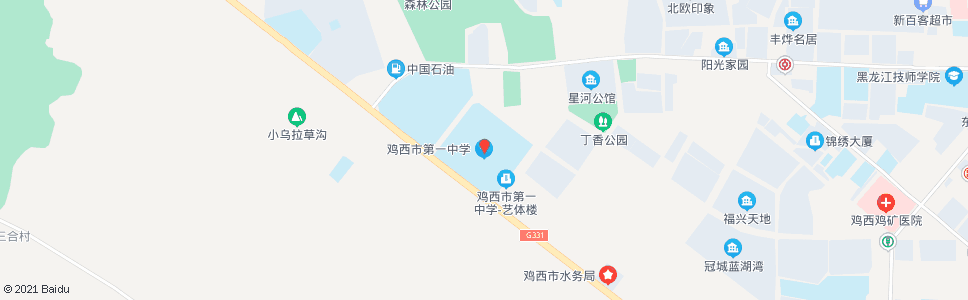 鸡西市一中_公交站地图_鸡西公交_妙搜公交查询2024