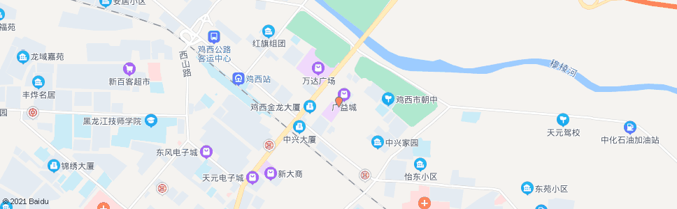 鸡西广益城_公交站地图_鸡西公交_妙搜公交查询2024