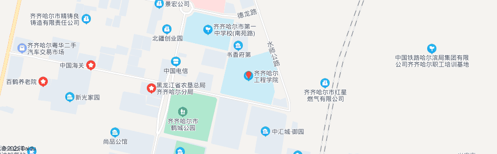 齐齐哈尔工程学院_公交站地图_齐齐哈尔公交_妙搜公交查询2024