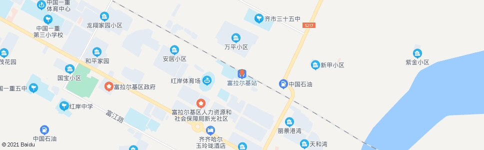 齐齐哈尔铁西商店(富拉尔基)_公交站地图_齐齐哈尔公交_妙搜公交查询2024