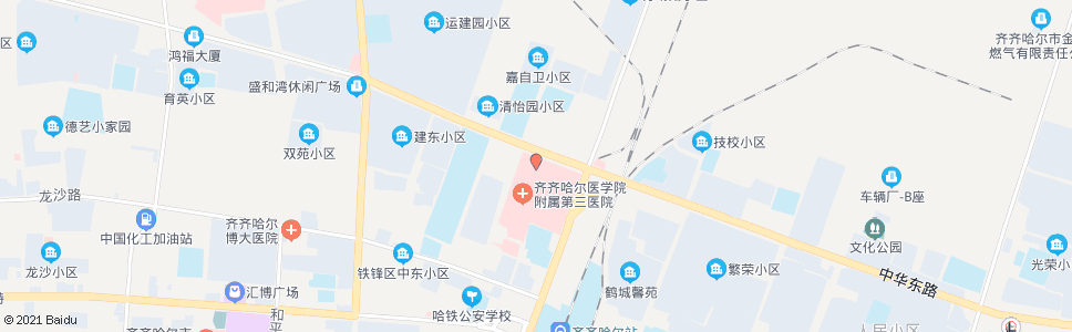 齐齐哈尔附属三院住院部_公交站地图_齐齐哈尔公交_妙搜公交查询2024