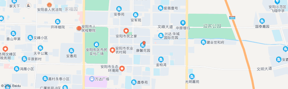 安阳康馨花园_公交站地图_安阳公交_妙搜公交查询2024