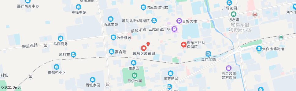 焦作大杨树商业街_公交站地图_焦作公交_妙搜公交查询2024