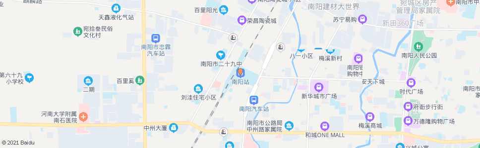 南阳火车站(车站路)_公交站地图_南阳公交_妙搜公交查询2024