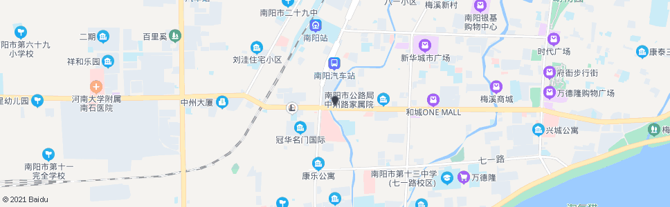 南阳卧龙区第一医院_公交站地图_南阳公交_妙搜公交查询2024