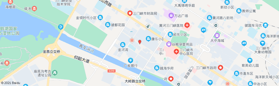 三门峡康乐家园南门_公交站地图_三门峡公交_妙搜公交查询2024