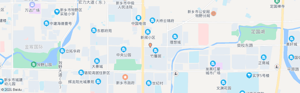 新乡新中大道荣校路_公交站地图_新乡公交_妙搜公交查询2024