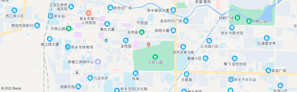 新乡公园北门_公交站地图_新乡公交_妙搜公交查询2024