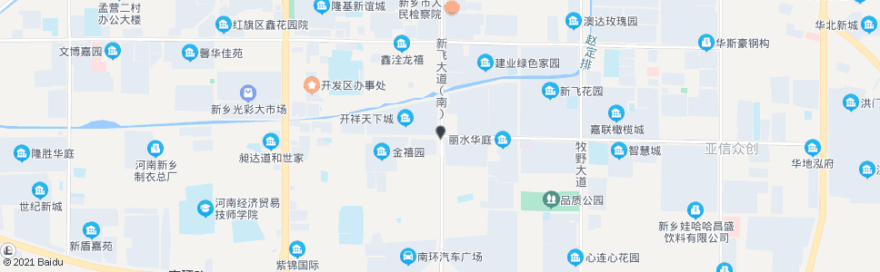 新乡道清路新飞大道路口_公交站地图_新乡公交_妙搜公交查询2024