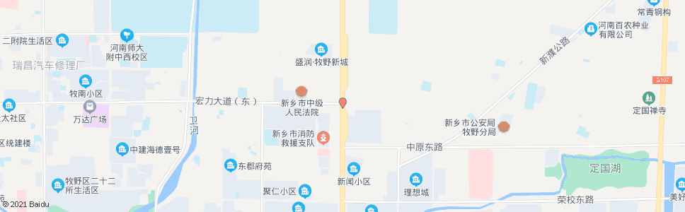 新乡新中大道宏力大道_公交站地图_新乡公交_妙搜公交查询2024