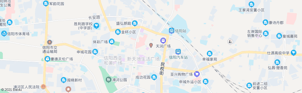 信阳新华书店_公交站地图_信阳公交_妙搜公交查询2024