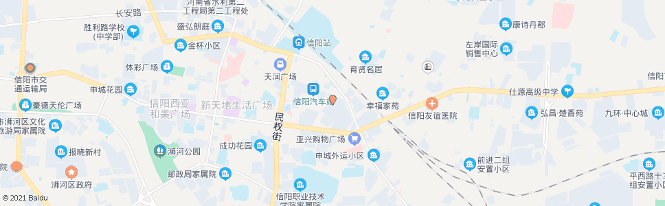 信阳申泰市场_公交站地图_信阳公交_妙搜公交查询2024