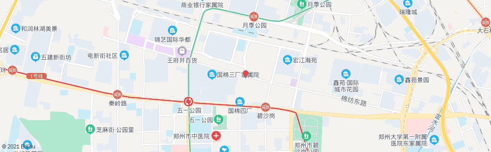 郑州棉纺西路_公交站地图_郑州公交_妙搜公交查询2025