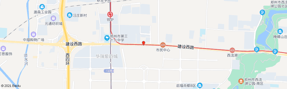 郑州建设西路富民路(大庄)_公交站地图_郑州公交_妙搜公交查询2024