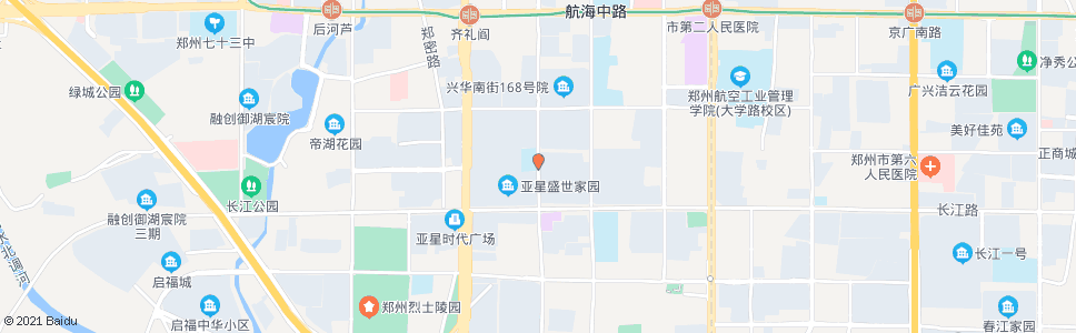 郑州兴华街长江路_公交站地图_郑州公交_妙搜公交查询2024