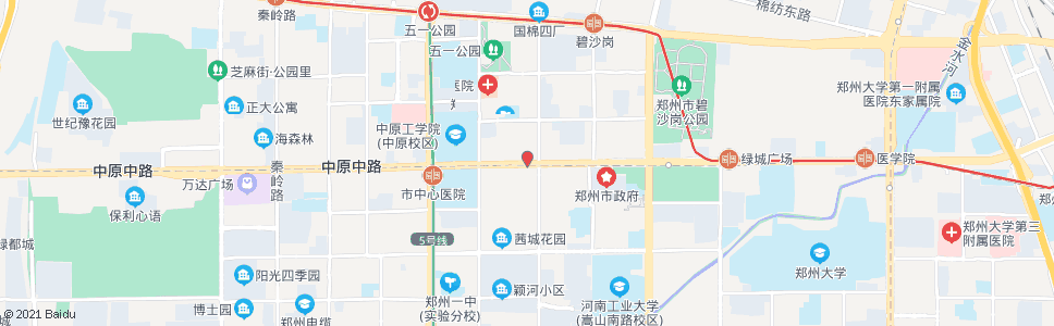 郑州工人路中原路_公交站地图_郑州公交_妙搜公交查询2024