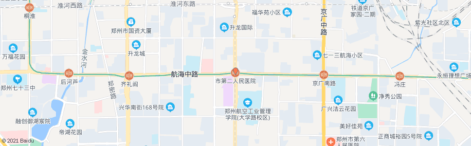 郑州市二院_公交站地图_郑州公交_妙搜公交查询2024