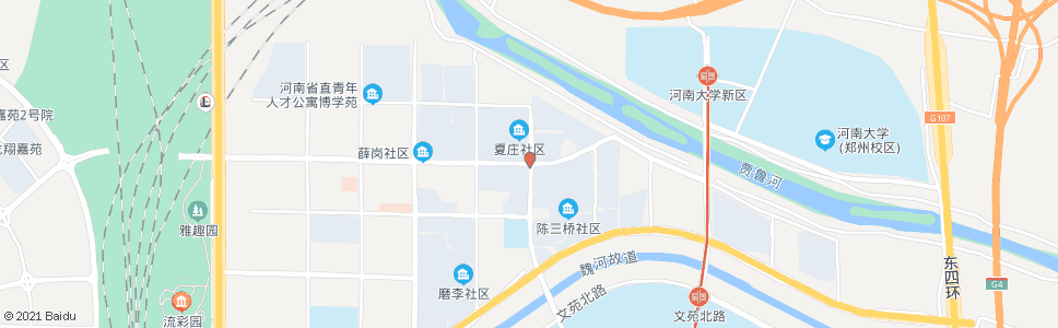 郑州姚夏路育翔路_公交站地图_郑州公交_妙搜公交查询2024