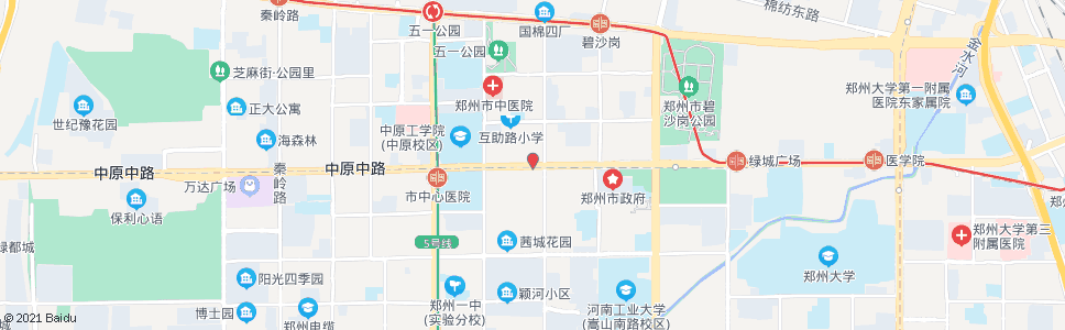 郑州中原路工人路_公交站地图_郑州公交_妙搜公交查询2024