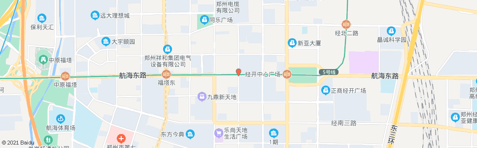 郑州经开第六大街航海路_公交站地图_郑州公交_妙搜公交查询2024