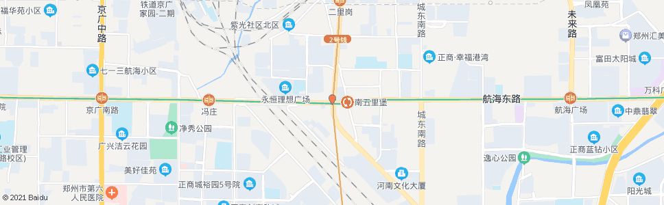 郑州紫荆山路航海路北_公交站地图_郑州公交_妙搜公交查询2024