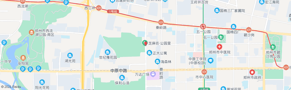 郑州华山路岗坡路站_公交站地图_郑州公交_妙搜公交查询2024