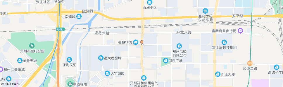 郑州经开第三大街经北五路站_公交站地图_郑州公交_妙搜公交查询2024