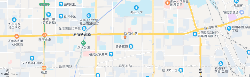 郑州陇海路淮北街站_公交站地图_郑州公交_妙搜公交查询2024