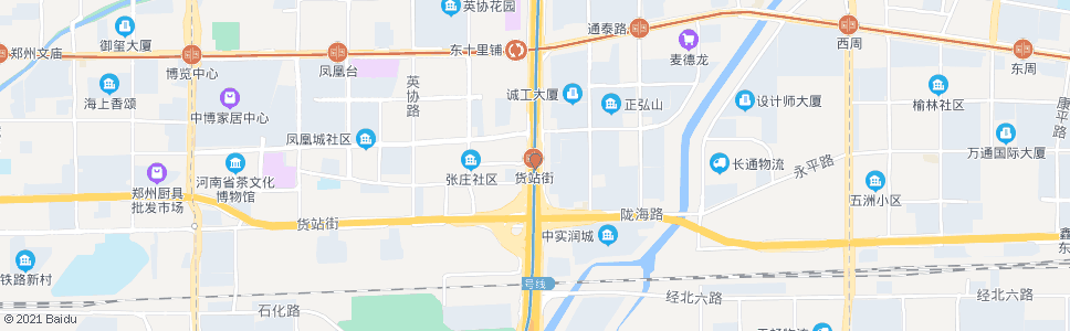 郑州中州大道货站街站_公交站地图_郑州公交_妙搜公交查询2024