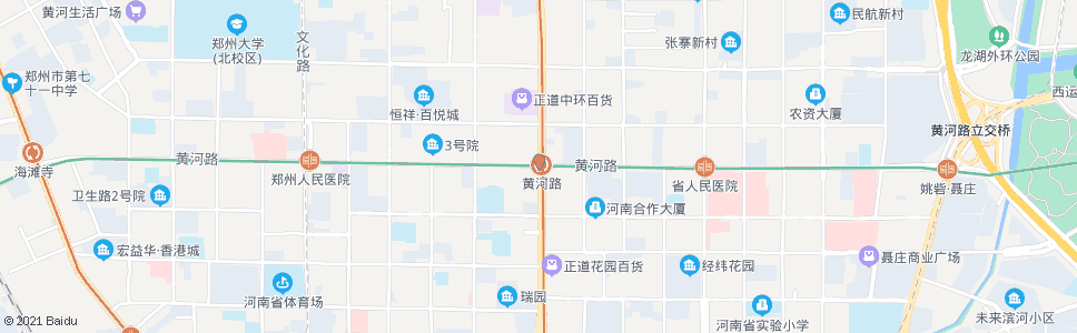 郑州黄河路花园路站_公交站地图_郑州公交_妙搜公交查询2024