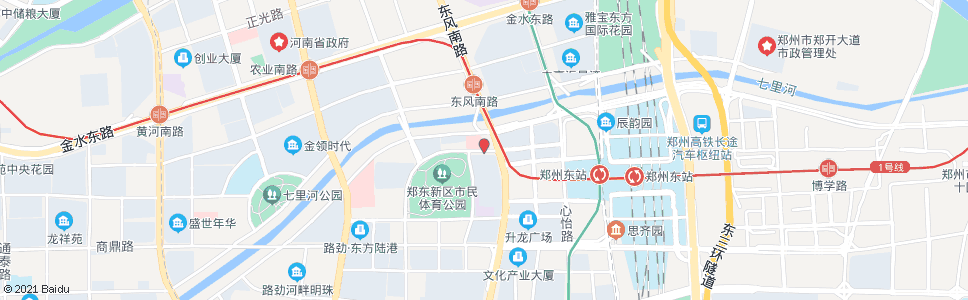 郑州创业路东风南路_公交站地图_郑州公交_妙搜公交查询2024