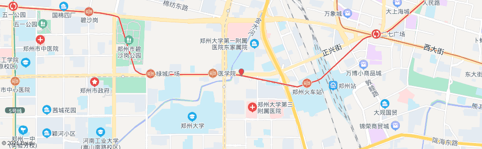 郑州中原路大学路_公交站地图_郑州公交_妙搜公交查询2024