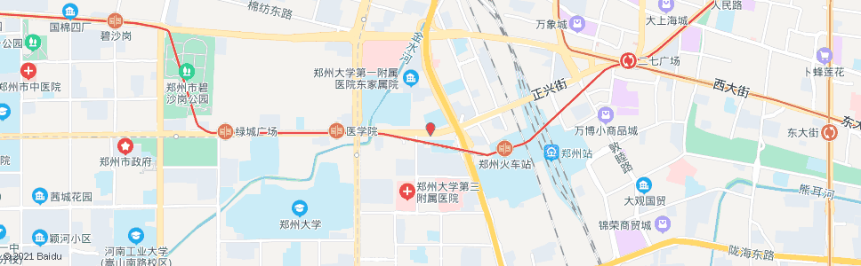 郑州中原路京广路站_公交站地图_郑州公交_妙搜公交查询2024