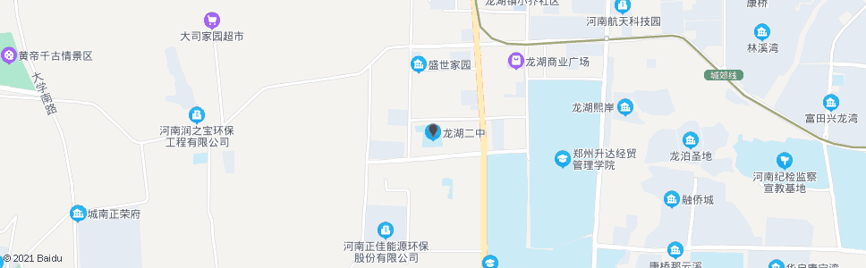 郑州龙湖镇二中_公交站地图_郑州公交_妙搜公交查询2024