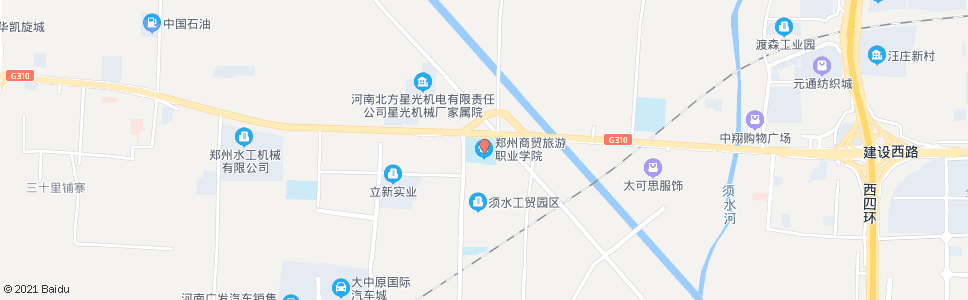 郑州须水镇工贸园(郑州商贸旅游职业学院)_公交站地图_郑州公交_妙搜公交查询2024