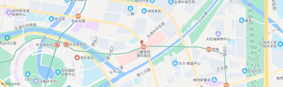 郑州农业东路龙湖外环东路1(郑州颐和医院)_公交站地图_郑州公交_妙搜公交查询2024