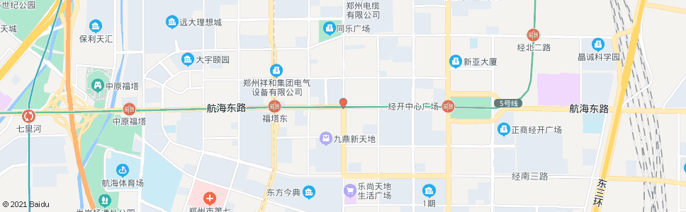 郑州经开第二十五大街航海路_公交站地图_郑州公交_妙搜公交查询2024