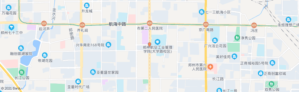 郑州郑州航空工业管理学院_公交站地图_郑州公交_妙搜公交查询2024