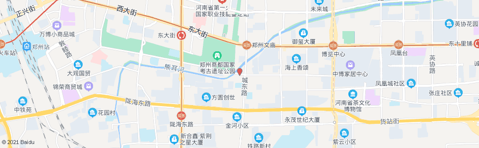 郑州城南路城东路站_公交站地图_郑州公交_妙搜公交查询2024