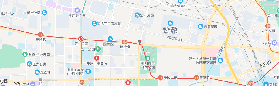 郑州嵩山路建设路_公交站地图_郑州公交_妙搜公交查询2024