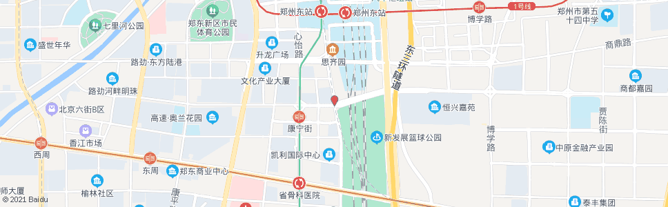 郑州中兴路康宁街_公交站地图_郑州公交_妙搜公交查询2024