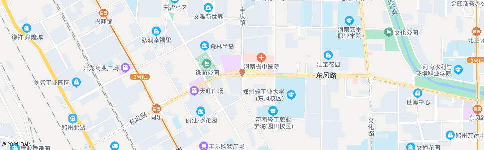 郑州丰庆路东风路_公交站地图_郑州公交_妙搜公交查询2024