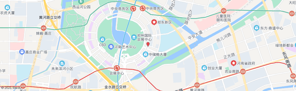郑州商务内环路商务东三街_公交站地图_郑州公交_妙搜公交查询2024