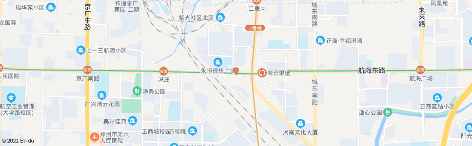 郑州航海路紫荆山路站_公交站地图_郑州公交_妙搜公交查询2024