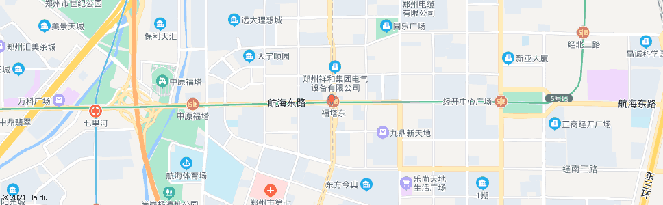 郑州航海路经开第三大街(惠安手外医院)_公交站地图_郑州公交_妙搜公交查询2024