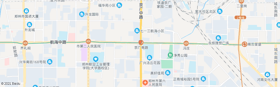 郑州航海路京广路_公交站地图_郑州公交_妙搜公交查询2024